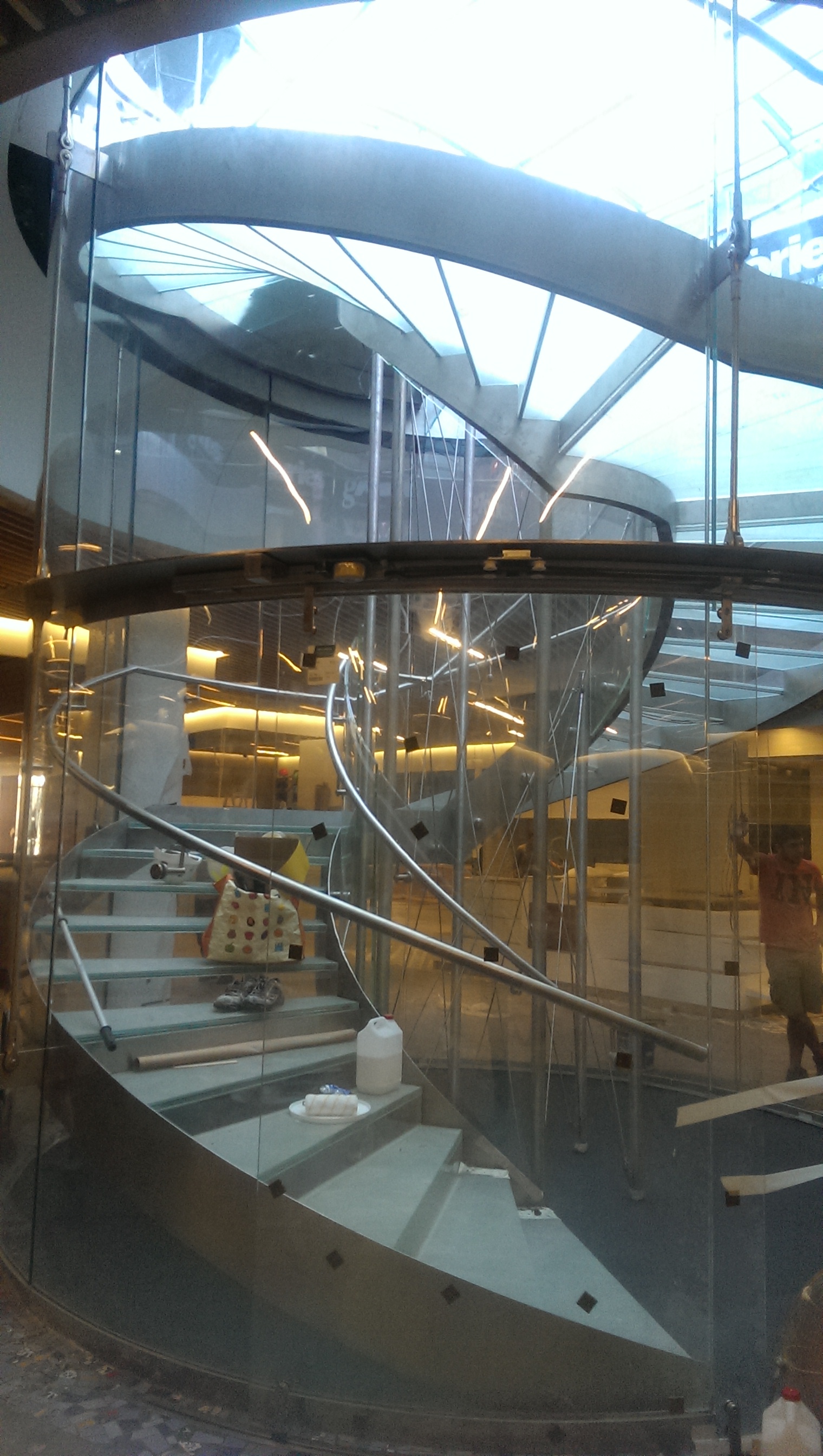 Escalera Caixanova – vista de conjunto de la escalera